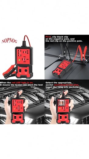 Car Automotive Circuit Tester, Portable Battery Diagnostic Checker Tool, Professional Car Relay Tester, Car Voltage Tester #crimpingtool #4in1armrestcharger #portablejumpstarter #smarttools #portabletools #chargingcable4in1 #multitool #applecarplayadapter #gadgethack #electriccarjack