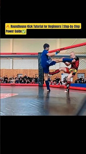🔥Roundhouse Kick Tutorial for Beginners | Step-by-Step Power Guide✅.. #roundhousekick #kickboxing