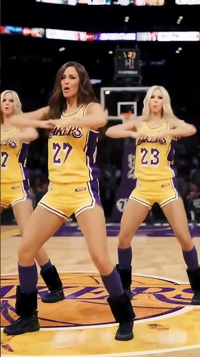 LA Lakers Girls Sexy Dance on NBA Court | Purple & Gold Glamour Show 🔥🏀