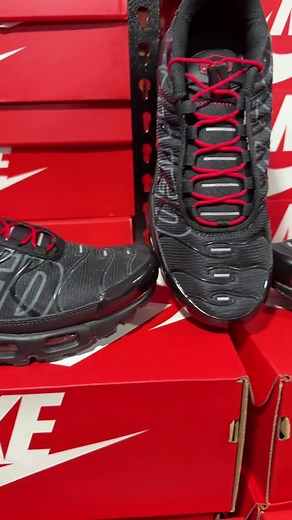 Nike Air Max Plus Tn Utility: Black, Red, and Wolf Grey