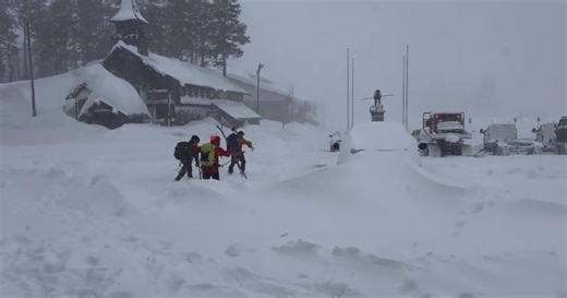 Search crews using break in storm to intensify search for 9 skiers missing after avalanche
