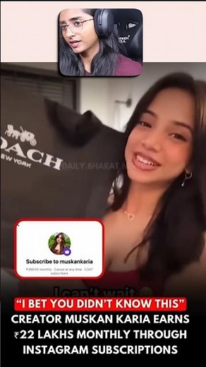 Muskan Karia makes 20L per month on instagram??😱
