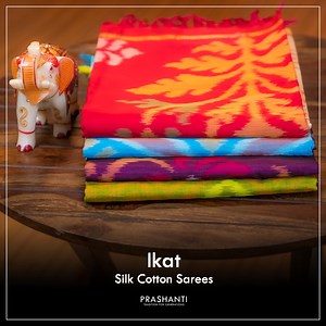 Ikat Silk Cotton Sarees
