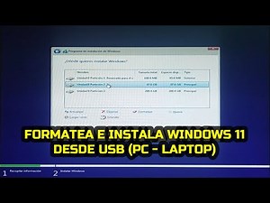 Cómo formatear e instalar Windows 11 desde USB