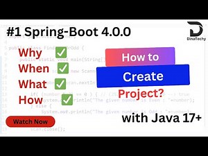 How to Create a Spring Boot 4 Project from Scratch | Step-by-Step Tutorial | Tamil | DinaTechy