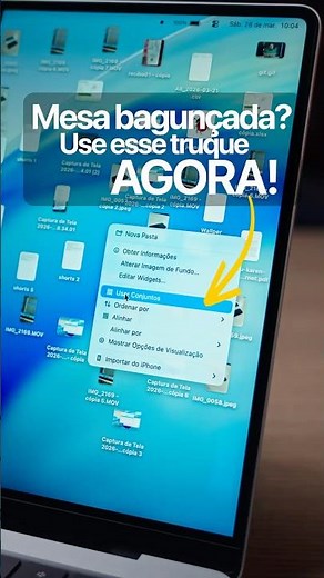 Organize a mesa do seu Mac em 2 segundos #dicasmac