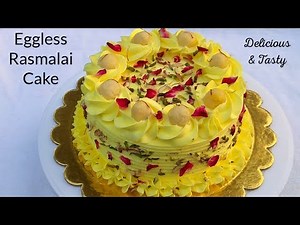 Eggless Rasmalai Cake || Rasmalai Cake || Eggless Cake || Cake Dessert ~ Moumita's Happy Cooking Lab