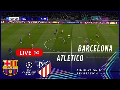 Barcelona 0 vs 2 Atletico Madrid Highlights ⚽ UEFA Champions League 25-26 (Simulation)