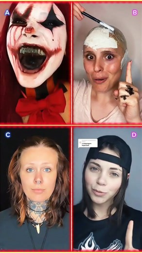 TikTok makeup trend - Sinister ☠️ | 📌 Pinned your comment | #makeup #transition