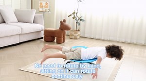 Autism Sensory Spinning Chair with Handle, Sensory Swivel Chair for Autistic Kids, Spinning Seat with Sturdy Non-Slip Metal Base for Toddler & Children, Sit and Spin Training Body Coordination (Red)