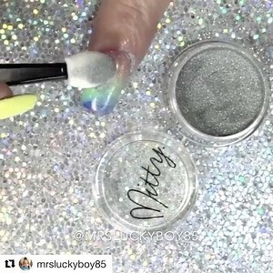 2.8K views · 71 reactions | Holoness 濾濾濾 This tutorial is just magic by the beautiful @mrsluckyboy85 using Mitty magical fairy dust holo powder from:  mitty.com.au (Link in my bio) .  @nailartuk.co.uk .  @snailvinyls .  @lakodom . | Mitty. | Facebook