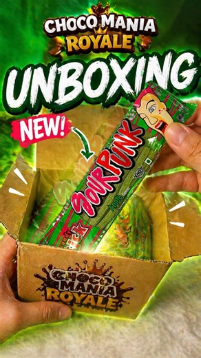 Green Apple Sour Punk Candy Unboxing 😋 | Choco Mania Royale