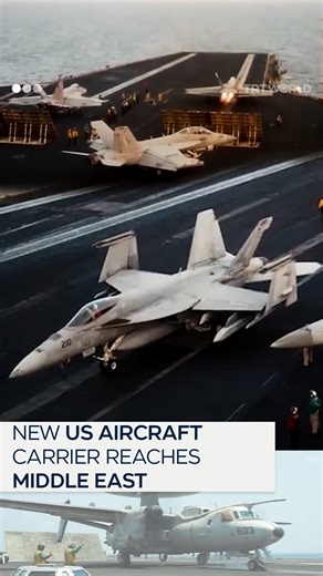 66K views · 1K reactions | A second US aircraft carrier has reached the Middle East, according to an X post shared by US Central Command, just two days before talks are set to occur in nearby Oman between Iran and the US. The USS Carl Vinson now works alongside the USS Harry Truman, which has been carrying out near-daily attacks against Yemen’s Houthi group in the Red Sea area | TRT World | Facebook