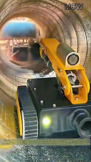 Industrial Air Duct Cleaning Robot: Deep Cleaning Inside HVAC Systems.