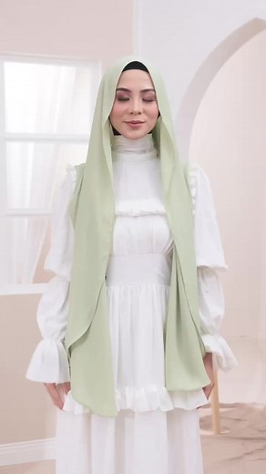 Tutorial Penggunaan Tudung Shawl Maliqa Imaana XL untuk Lebaran