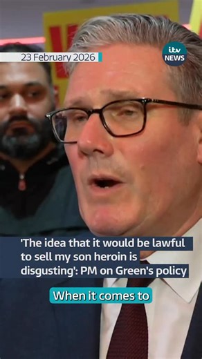 Sir Keir Starmer has hit out at the Green Party’s “disgusting” drugs policy after leader Zack Polanski announced support for the legalisation of drugs. Speaking on a visit to Manchester, the prime minister criticised Mr Polanski who has said he wants to “legalise, regulate and control drugs”, arguing for a “public health approach by public health professionals”. A full list of candidates standing in the Gorton and Denton by-election is available on our website - Link in bio. | Granada Reports