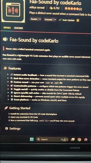 Faa Sound in VS Code