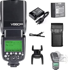 GODOX V860II-C Kit E-TTL High-Speed Sync 1/8000s 2.4G GN60 Li-ion Battery 1.5s Recycle Time Camera Flash Speedlite Light for Canon EOS Cameras (V860II-C)