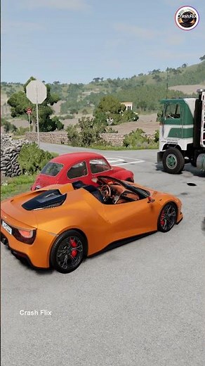 Realistic Highway Car Crashes🚗💥 #realisticcarcrashes #carcrashes #beamngdrive