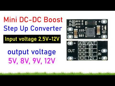 Mini DC-DC Boost Converter | 3V–9V to 12V Step-Up Voltage Regulator Module (Adjustable 5V/8V/9V/12V)