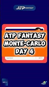 ATP Fantasy: Monte-Carlo Day 4 Recap. MINUS 38 Points!? 👀
