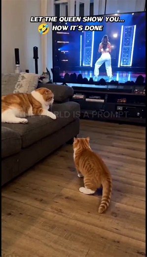 OUTDANCING EVERYONE.😆😎 #catmom #cat #funny #orangecat #fatcat | cats