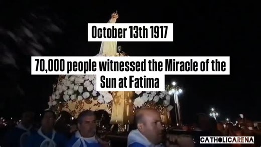 1.7K views · 2.3K reactions | October 13th 1917 70,000 people witnessed the Miracle of the Sun at Fatima @CatholicArena #catholic #fatima #bible | Catholic Arena | Facebook