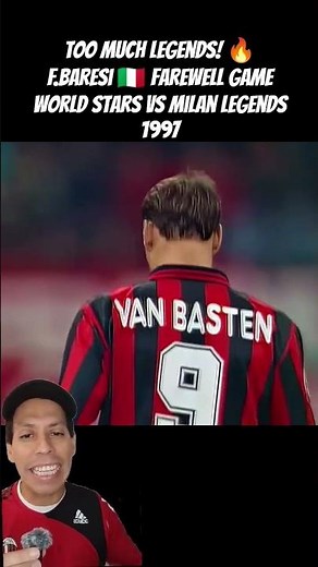 Franco Baresi 🇮🇹 farewell game - World Stars 🌎 vs AC Milan 🇮🇹 Legends - 1997