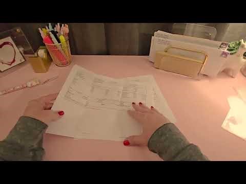ASMR - A quick office paper sort! - No Talking