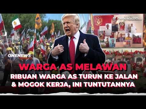AS Kacau! Ribuan Warga Demo & Mogok Kerja, Ini Tuntutannya | OneNews Update
