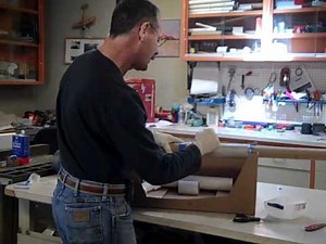 Fiberglassing Cardbord tubes - YouTube