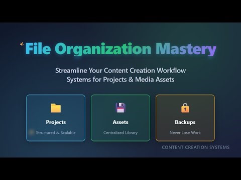 File Organization Mastery for Content Creators