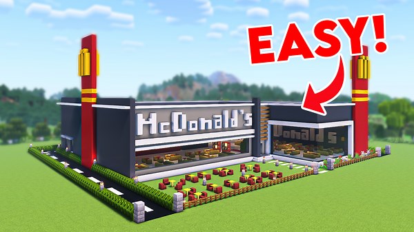 How to Build McDonald’s in Minecraft 🍔 | Quick & Fun Tutorial