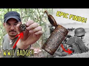 Metal Detecting WW2 - AMAZING World War 2 BADGE and GERMAN WEHRMACHT Gas Mask Canister FOUND!!