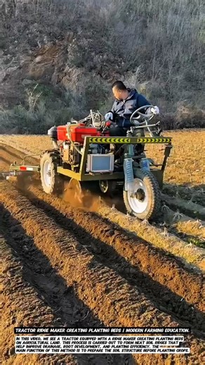 Tractor Ridge Maker Creating Planting Beds | Modern Farming Education.