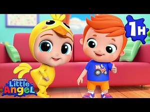 Little Yellow Chickadee | Little Angel 1 HR | Moonbug Kids - Fun Stories and Colors