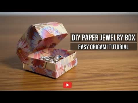 Origami Gift Box Step by Step | Easy Origami Masu Box | Paper Kawaii |Easy Origami Tato Box#origami