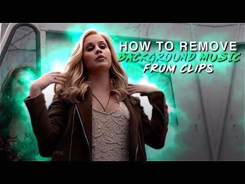 how to remove background music from clips in premiere pro | clewxdre