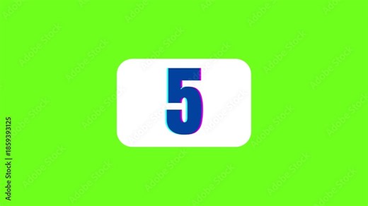 Countdown 15 to 0 Animation, Timer Icon, Count the Number, Counts Digits, Modern Countdown Time, Green Screen Background, Unique Countdown, Amazing Countdown Video and Blue Counts