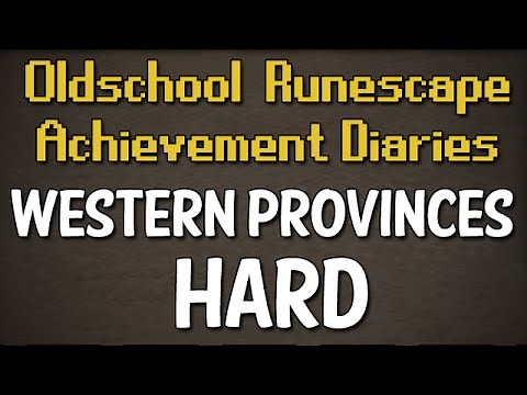 Western Provinces Hard Achievement Diary Guide | Oldschool Runescape