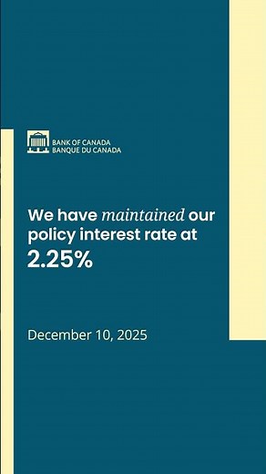 Interest rate announcement - December 2025