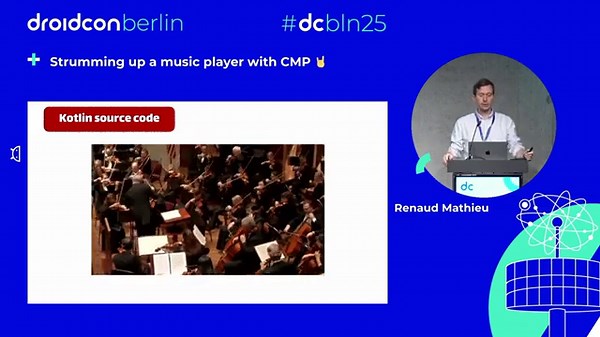 Strumming up a music player with CMP 🤘 Renaud Mathieu droidcon Berlin 2025