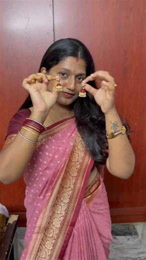 నేను చేయించుకున్న బుట్టాలు🥰 #trending #youtubeshorts #shorts #viralvideo #earrings
