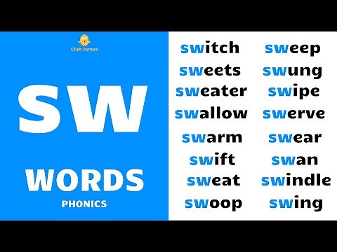 English Phonics - 'sw' Words with Example Sentences