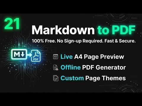 21 Free Offline Markdown to PDF Converter – Convert MD to PDF Instantly No Signup