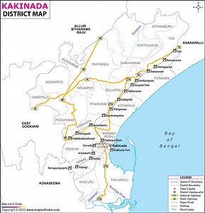 Kakinada District Map