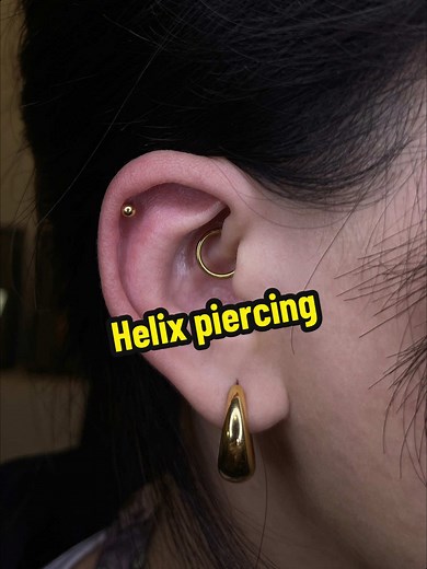 Helix Piercing #capiercing24 #xokhuyen #xokhuyensaigon #flatpiercing #XoKhuyenDep #piercingsaigon