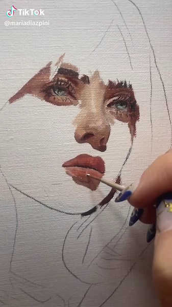 Painting Billie Eilish: Happier Than Ever Artwork