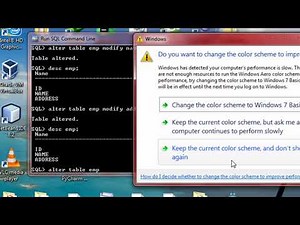 explaining alter command & ending DDL statements
