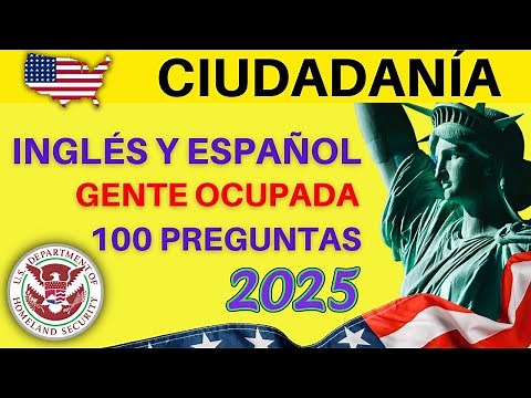 American Citizenship Test (for Busy People) in English and Spanish - One answer per question